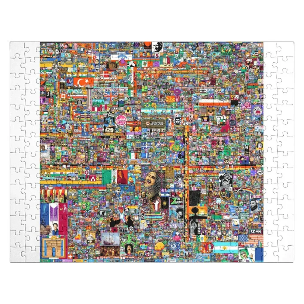 

r/place 2022 Ultra HD Reddit Place Official Jigsaw Puzzle Customized Toys For Kids Animal Puzzle
