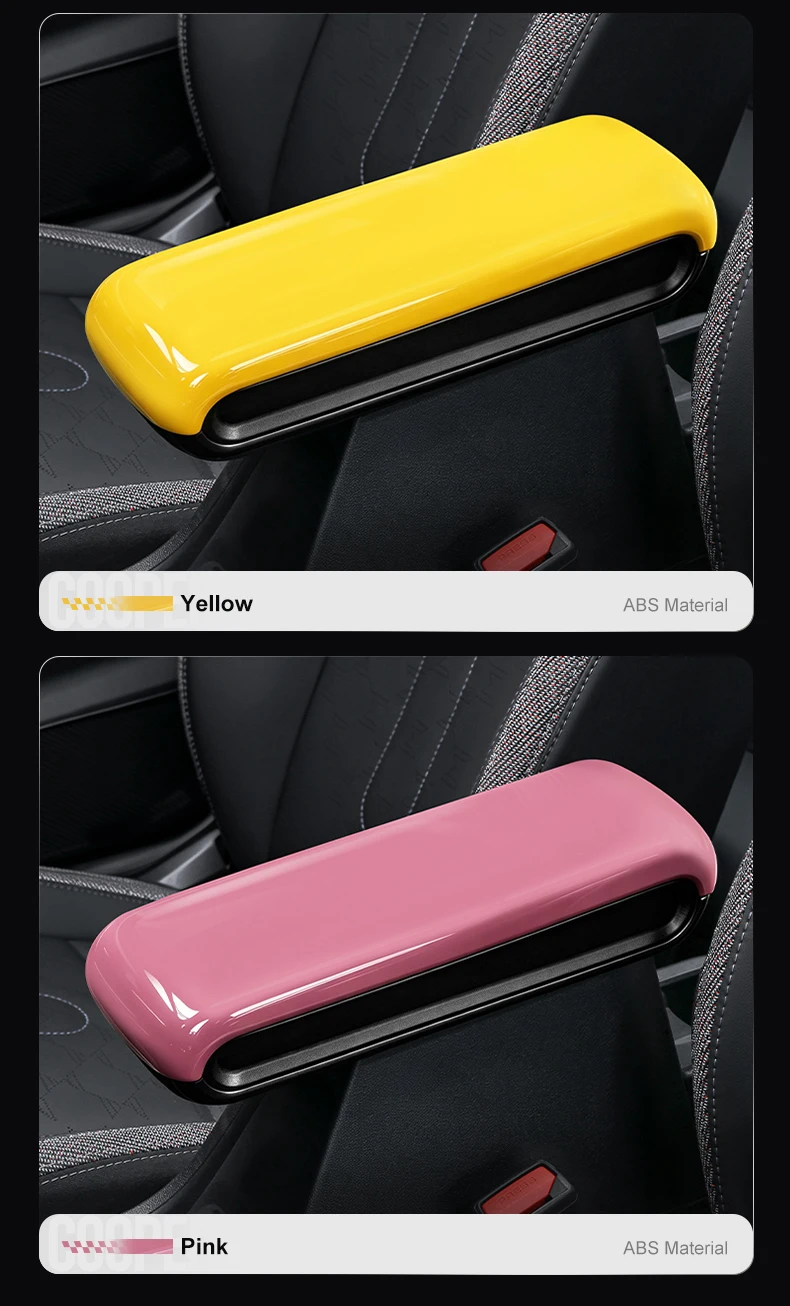 Auto-Mittelkonsolen-Organizer Armlehnenbox-Verkleidungsabdeckung für MINI COOPER S F66 F65 F67 ABS Auto-Innenzubehör – Detail 18