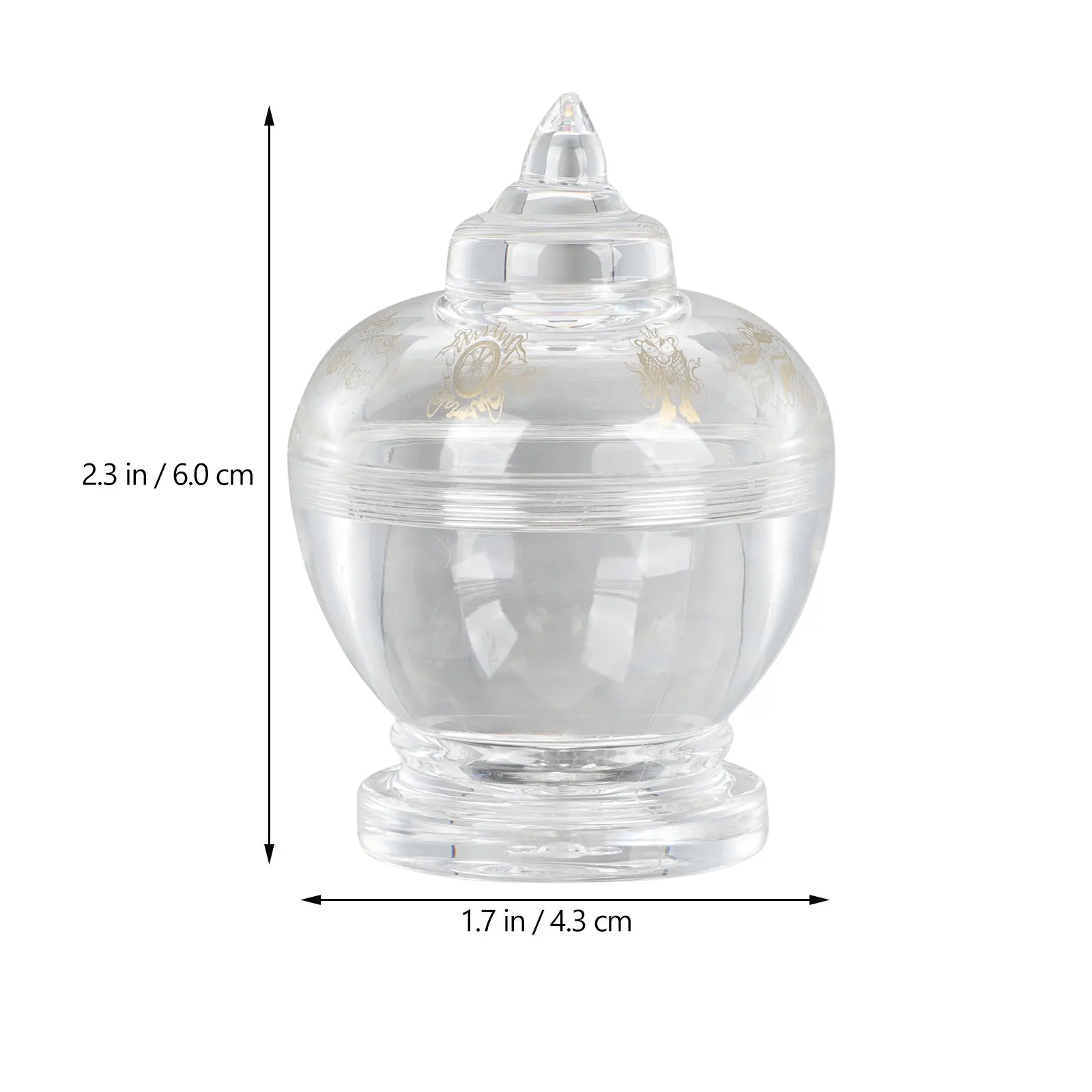 Acrylic Pagoda Crystal Offering Tower Statue Vintage Desktop Ornament Office Home Table Decor Water
