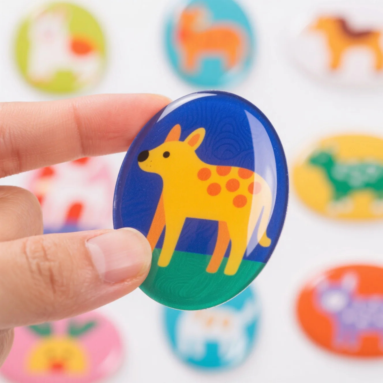 

High-Gloss Epoxy Dome Stickers That Make Your Logo Pop