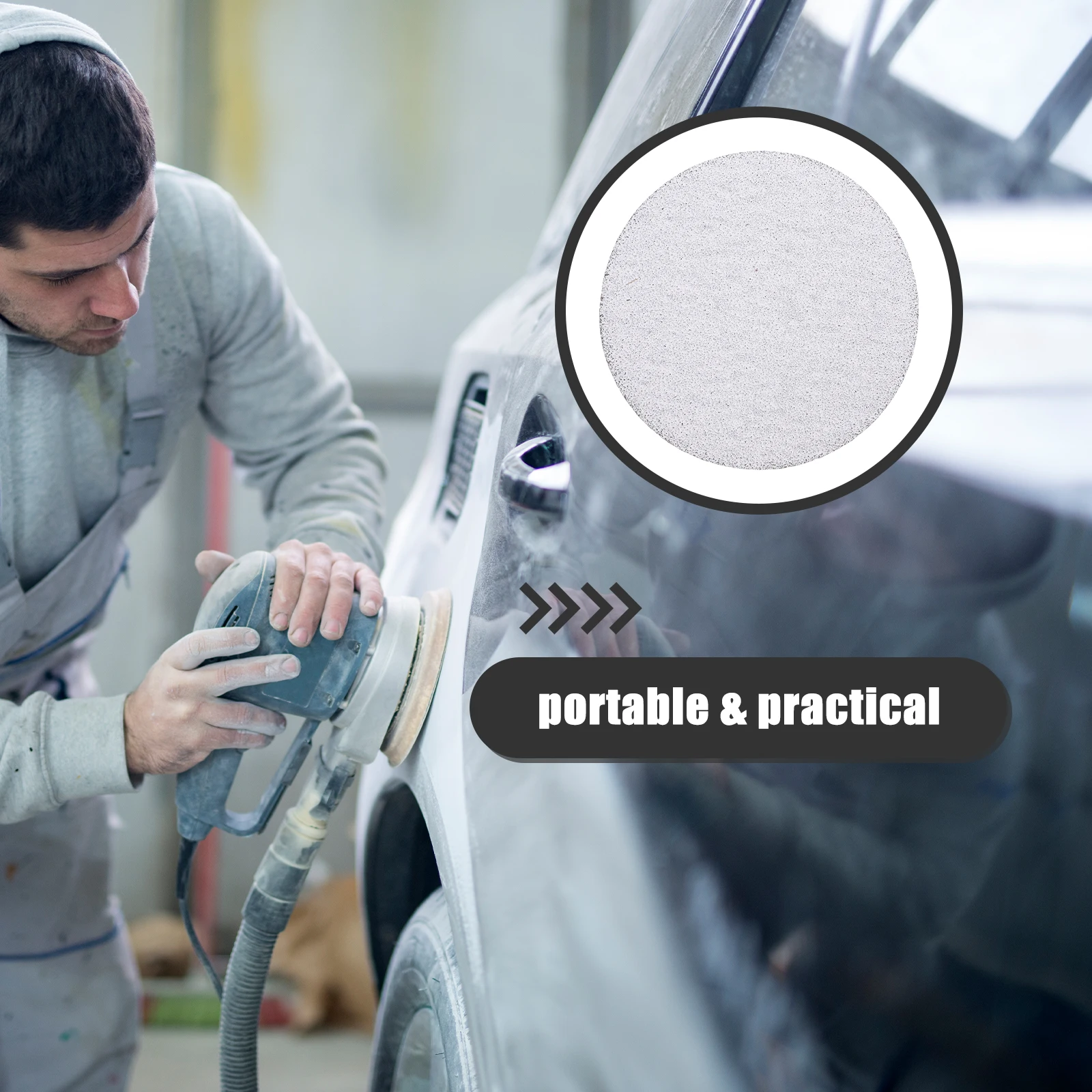 

100 Pcs 4 Inch S paper Discs Self Adhesive Grinding Sheets Metal Surfaces Angle Grinder Attachments Coarse Grit 60 Anti Static