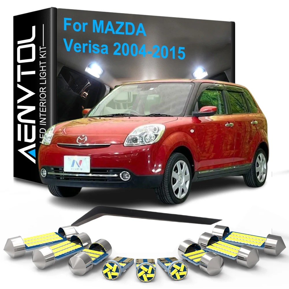 11 stücke Auto Zubehör LED Innen Licht Kit Canbus Für Mazda Verisa 2004 2005 2006 2007 2008 2009 2010 2011 2012 2013 2014 2015