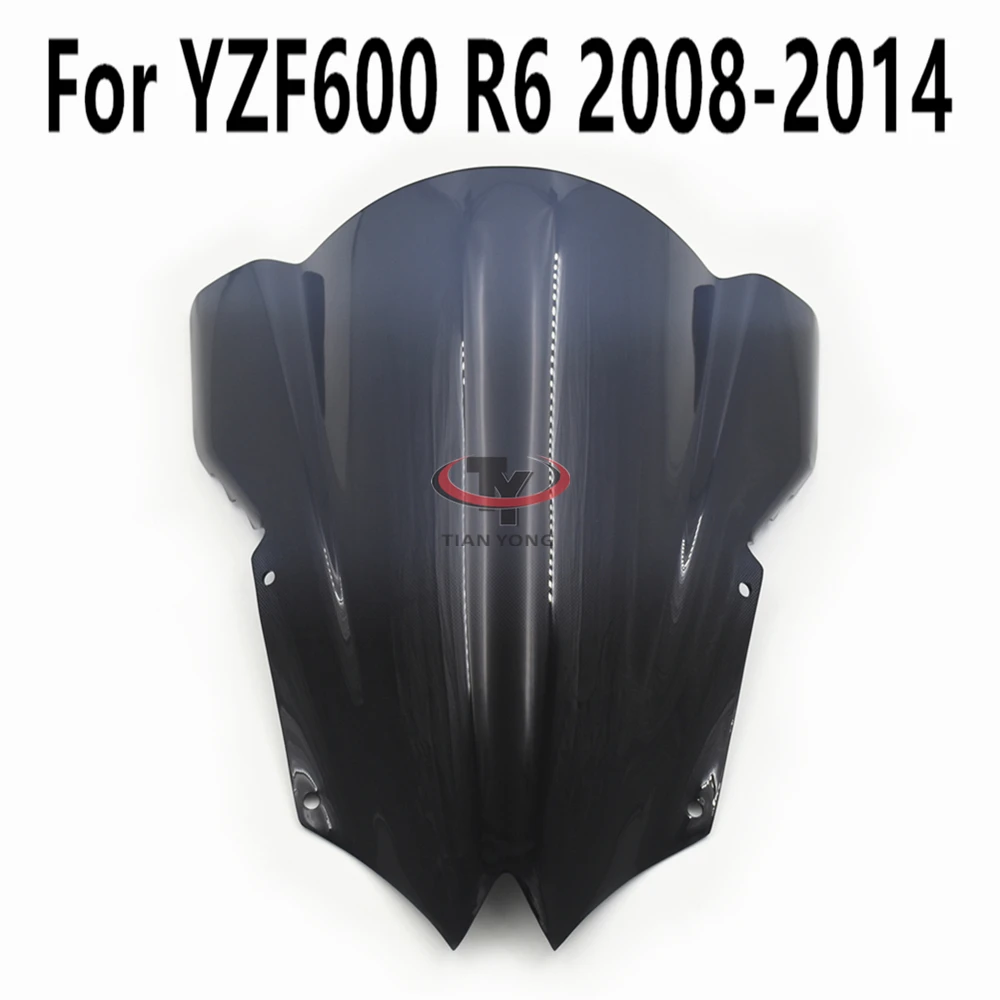 Motorcycle Windscreen Windshield Smoke Black Gradient Wind Deflectore For Yamaha YZF600 R6 2008-2009-2010-2011-2012-2013-2014