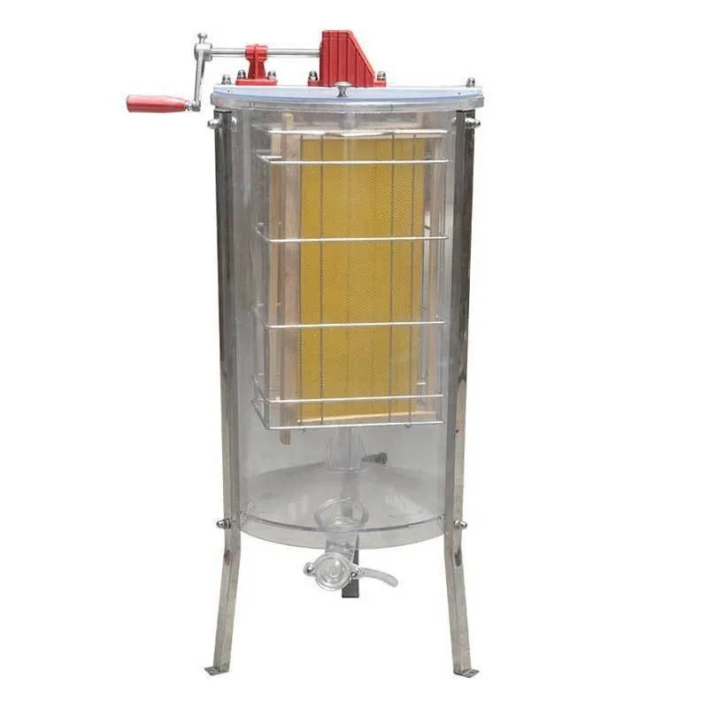 

Transparent honey shaker Manual two-frame four-frame honey shaker 304 inner frame
