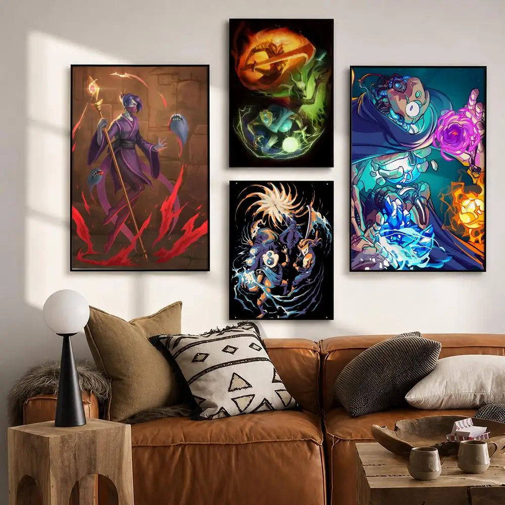 Video Game Slay the Spire Poster HD poster wall art self-stick no-residue for home cafe office great gift