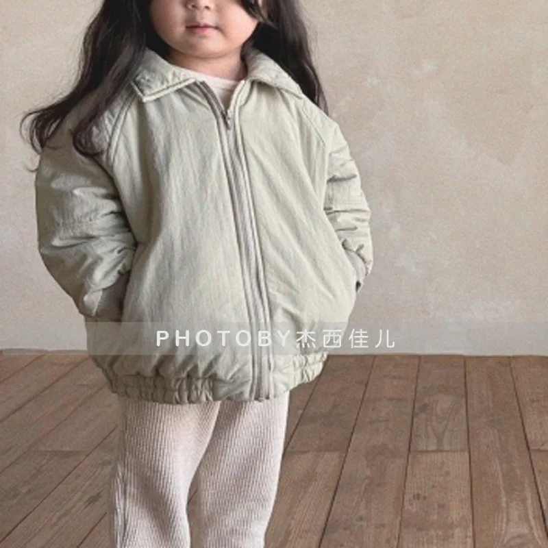 Fashion Baby Girl Boy Spring Corduroy Jacket Outwear Patchwork Infant Toddle Child Bomber Coat  Spring Autumn Korea Clothes