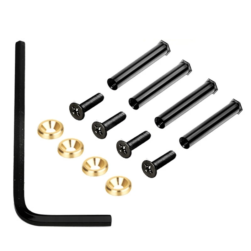 4pc Fixing Fan Screws for 25mm Thickness Computer Cooling Fan PC Case Cooling Fan Mounting Screw Double Locking Fastener