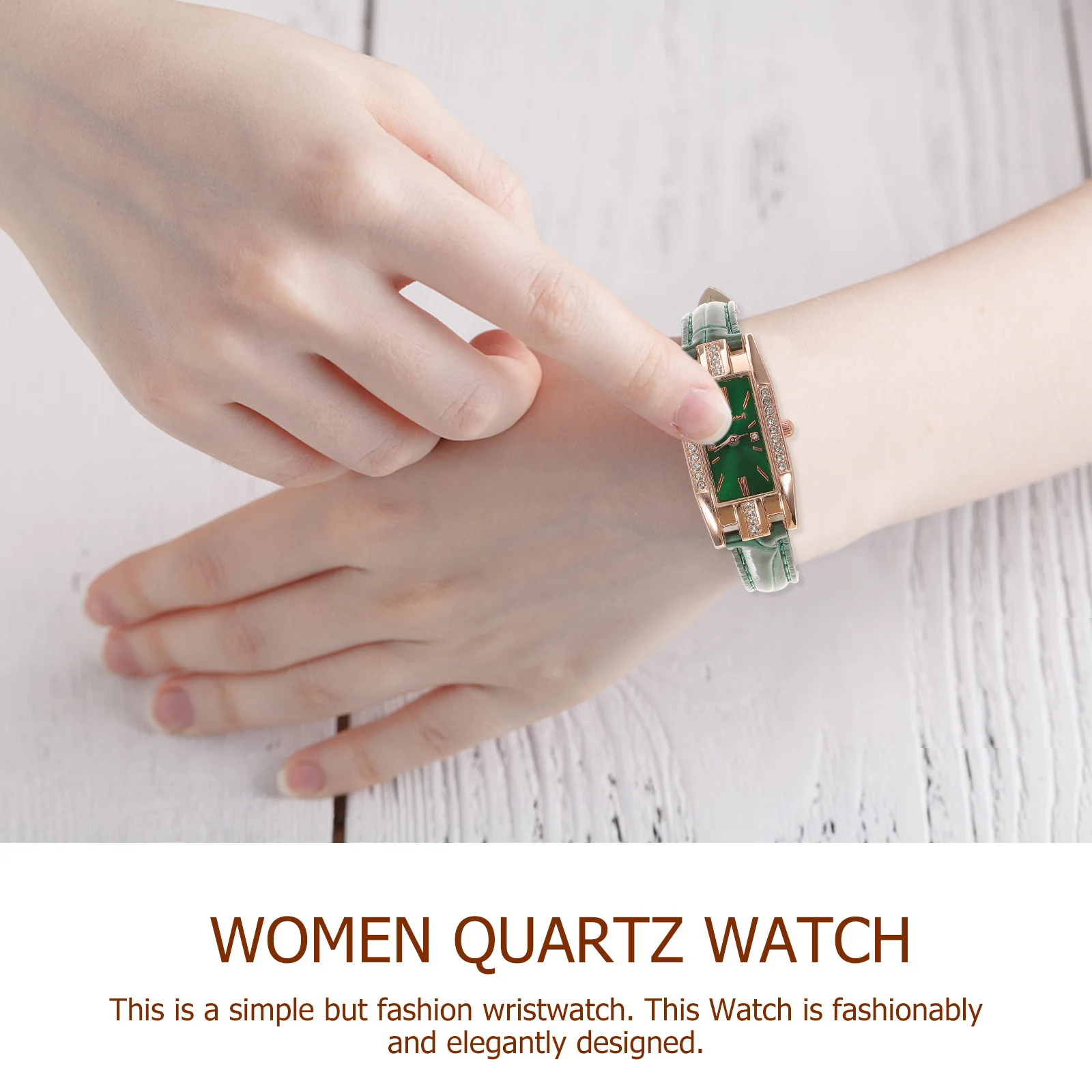 

1Pcs Quartz Watch for Women Fashion Lady Watch with Roman Numerals Adjustable Strap Daily Wear Elegant Timepiece Gift