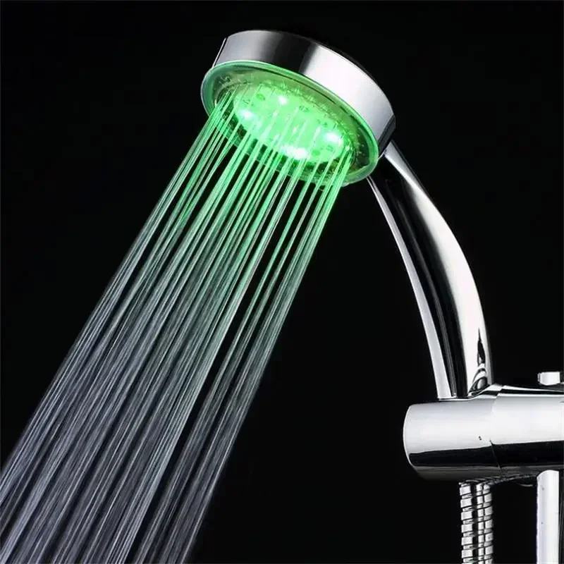 7 Color LED Shower Head Bathroom Handheld Rainfall Shower Head Water Saving SPA High Pressure Shower Head