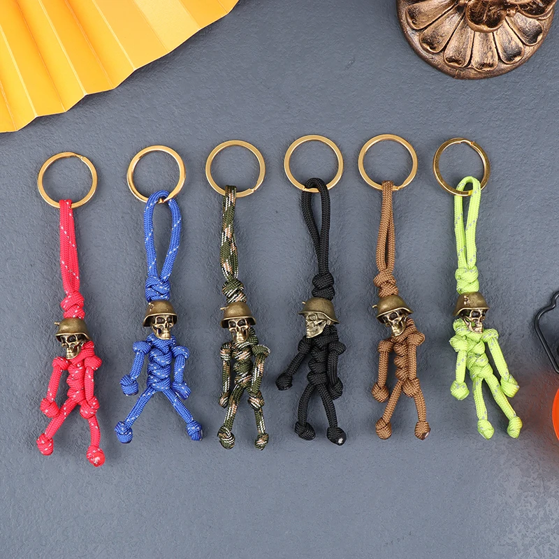 Test e Recensione del Key Ring Halloween Hang Skull Head Soldier King per Uso EDC e Outdoor