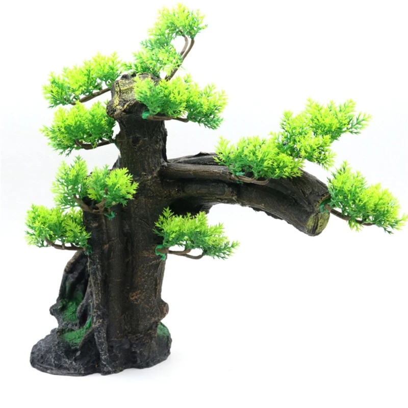 Aquariums Landscape House Cave Tree House Trunk Statue for Aquariums