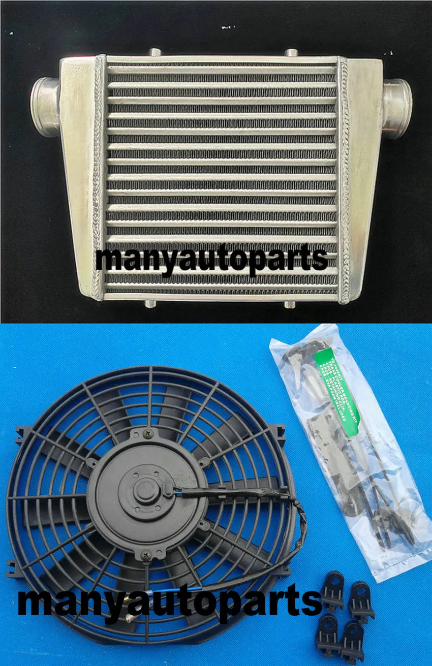 280x300x76mm core Universal FMIC Aluminum Turbo Intercooler in/outlet 76mm + Fan