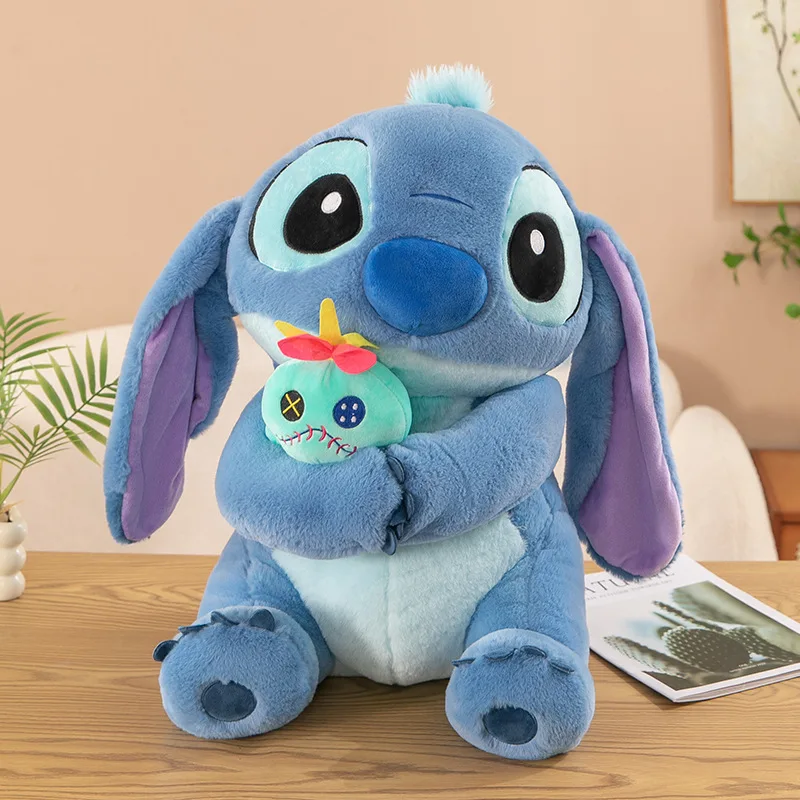 Disney Kawaii punto morbido peluche punto bambola di pezza anime carino grande cartone animato morbido cuscino per bambini compleanno regalo di Natale giocattoli