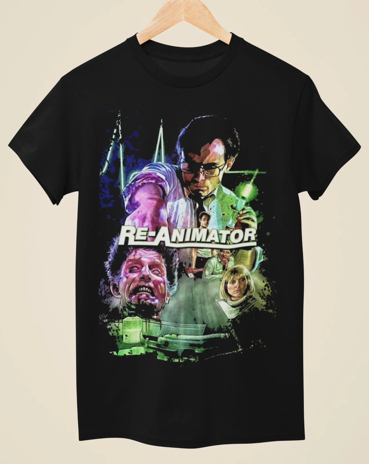 

Re-Animator - Movie Poster Inspired Unisex Black T-Shirt