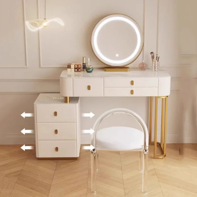 

Makeup Design Holder Dressing Table Women White Living Room Dressing Table Aesthetic High End Penteadeira Para Quarto Furniture