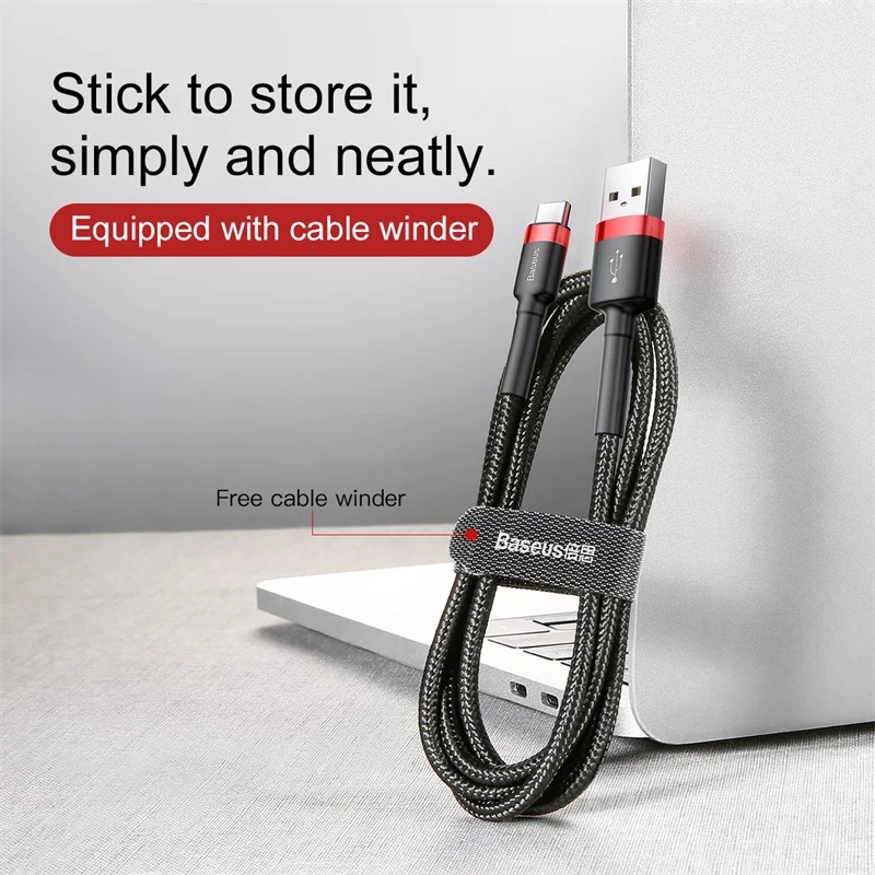 Baseus 5pcs/10pcs USB Type C Cable For Samsumg Xiaomi POCO USBC Cable Fast Charging Charger Wire Data Cord USB-C TypeC Cable 3m