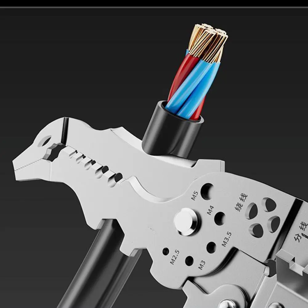 

With Elbow Wire Stripper Pliers Cable Wire Wire Cutter Wire Cutting Pliers Ergonomic Handle Non-Slip Automatic Wire Stripper