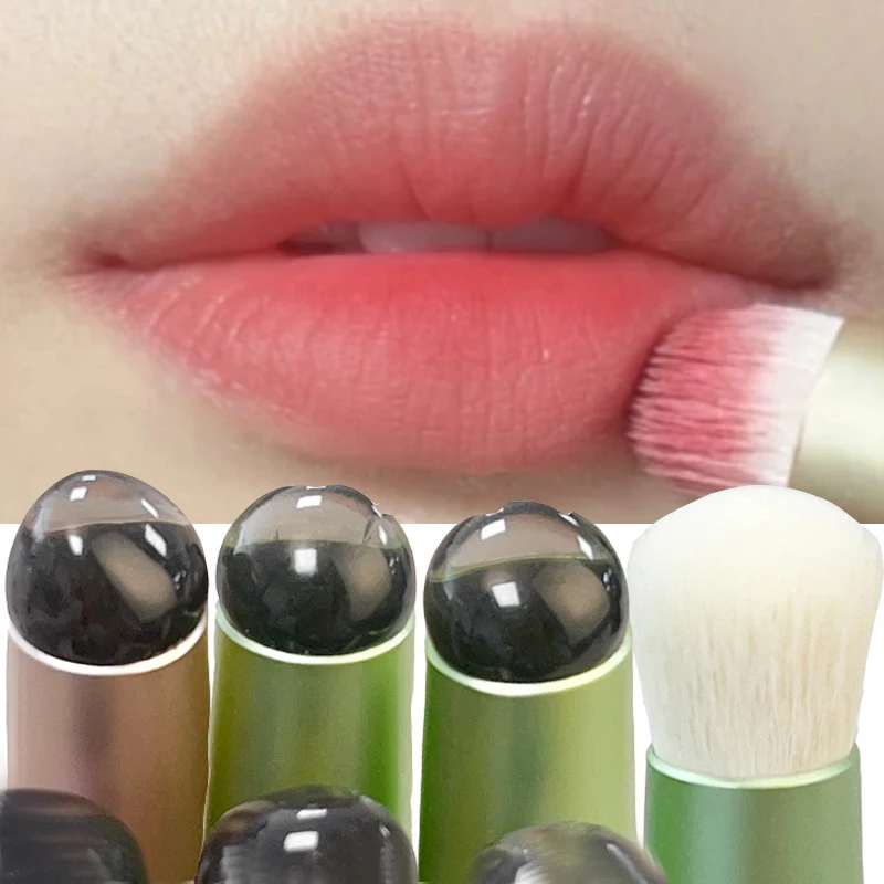 

Soft Silicone Double-Head Lip Brush Round Head Lipstick Applicator Lip Cosmetics Tool Multi-use Eyeshadow Concealer Makeup Brush