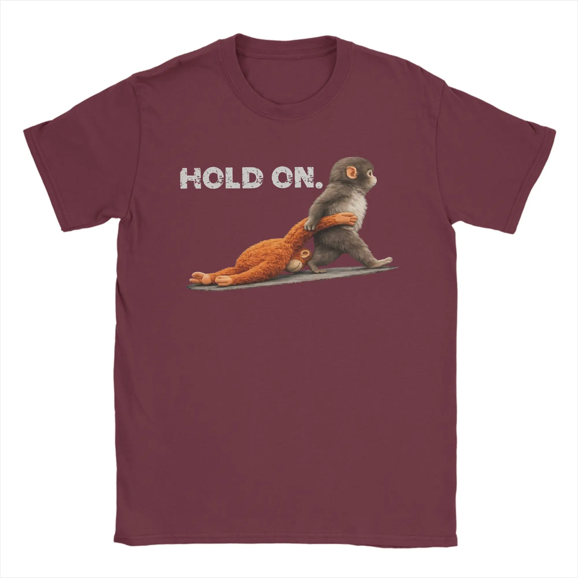 Hold on Punch Monkey Team Punch T Shirts Men Women Cotton Vintage T-Shirt Crewneck  Tees Short Sleeve Clothing New Arrival