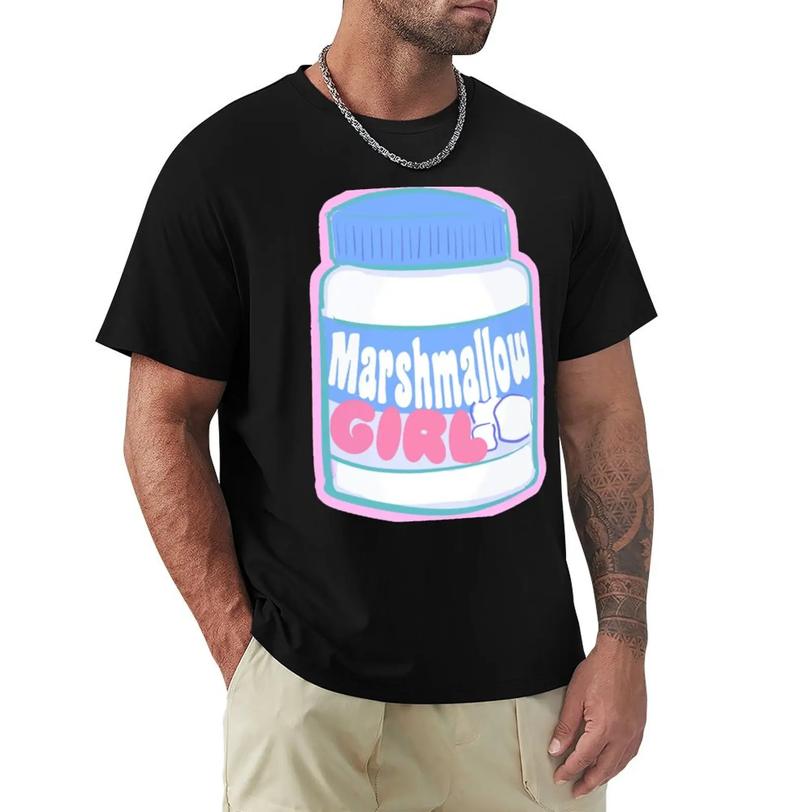 Marshmallow Girl - Creme ver. T-Shirt Athletic Quick Dry T-Shirt for Men