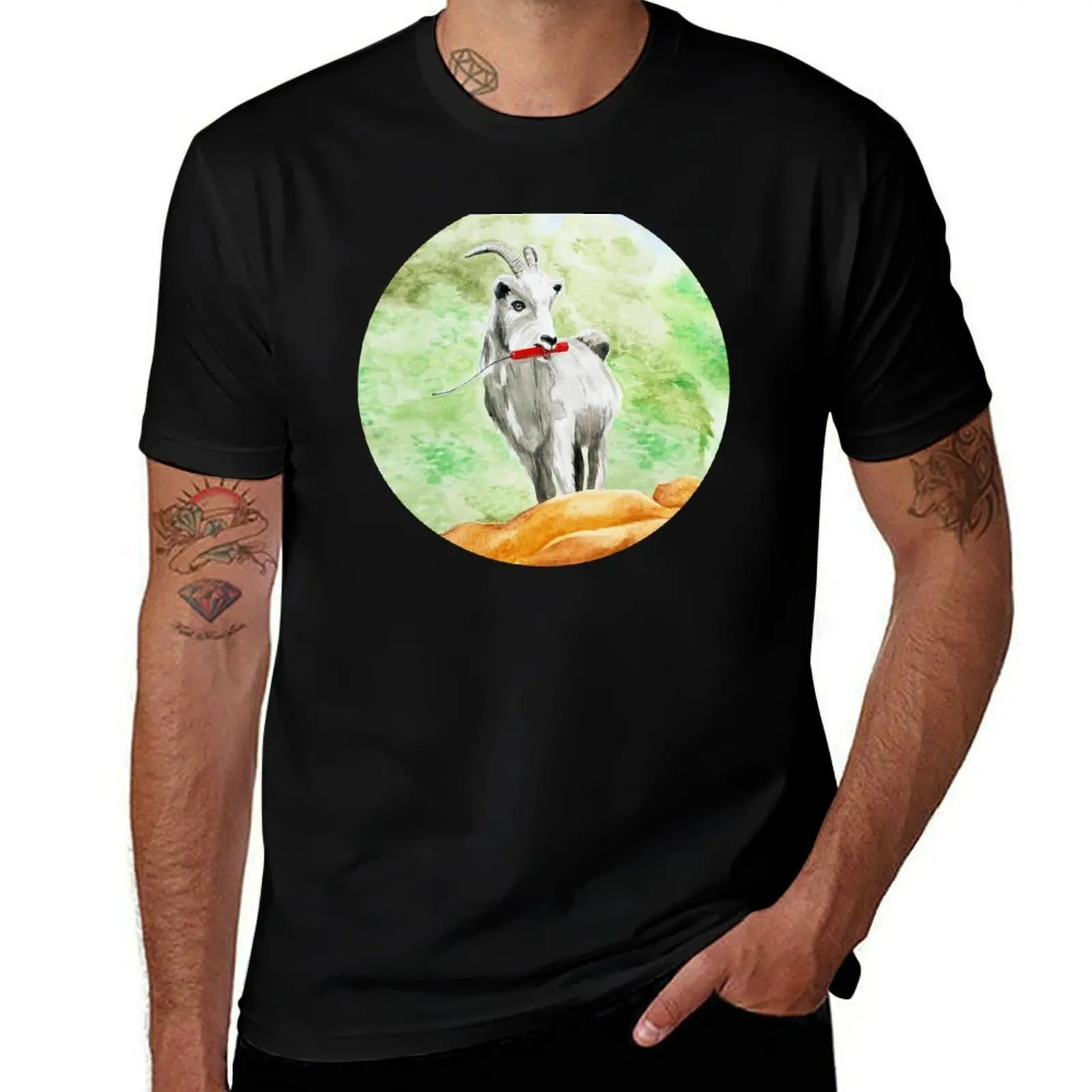 Dynamite Goat T-Shirt Water Resistant Casual T-Shirt