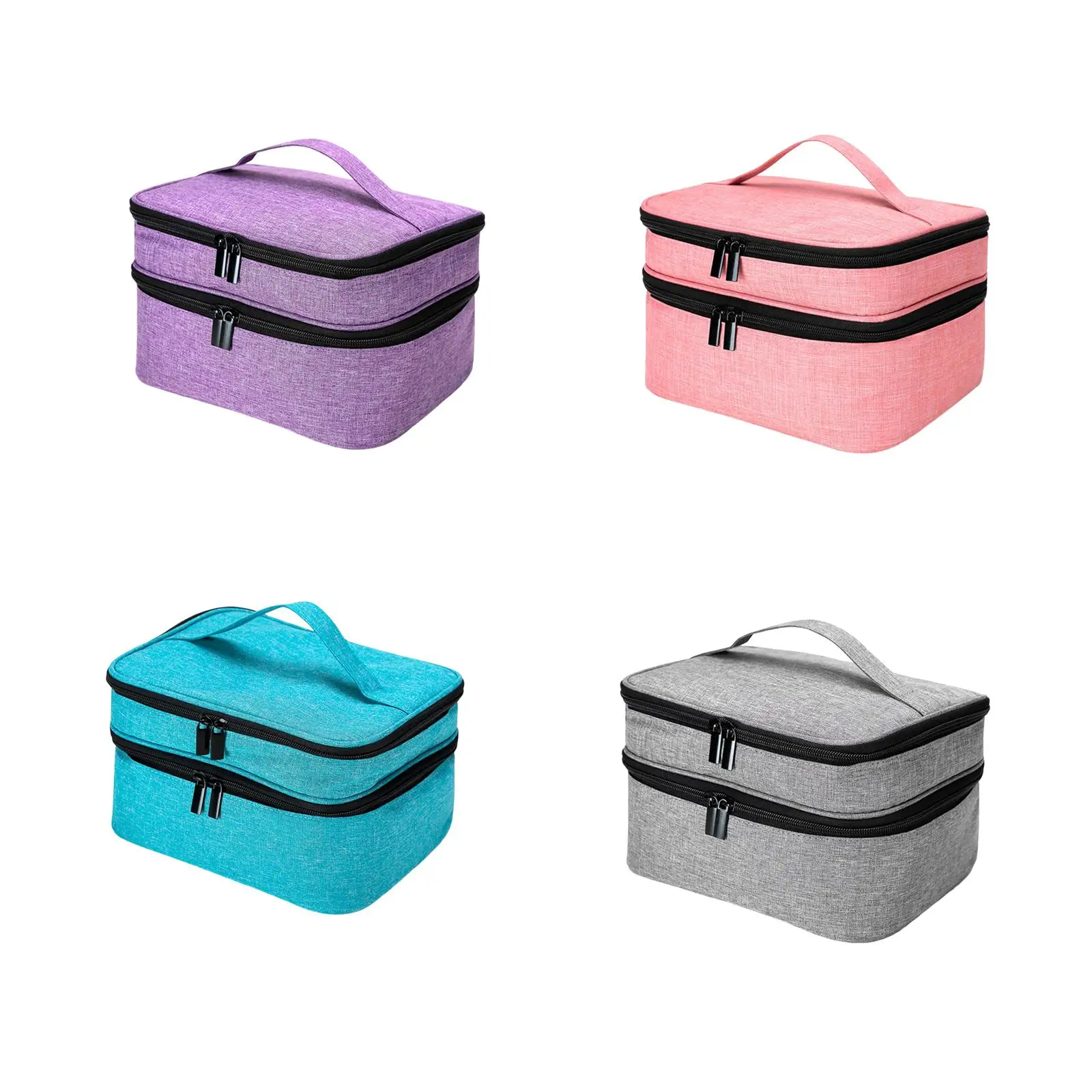 

Nail Polish Carrying Case Bag Durable Soft Dividers for Make travel Essential