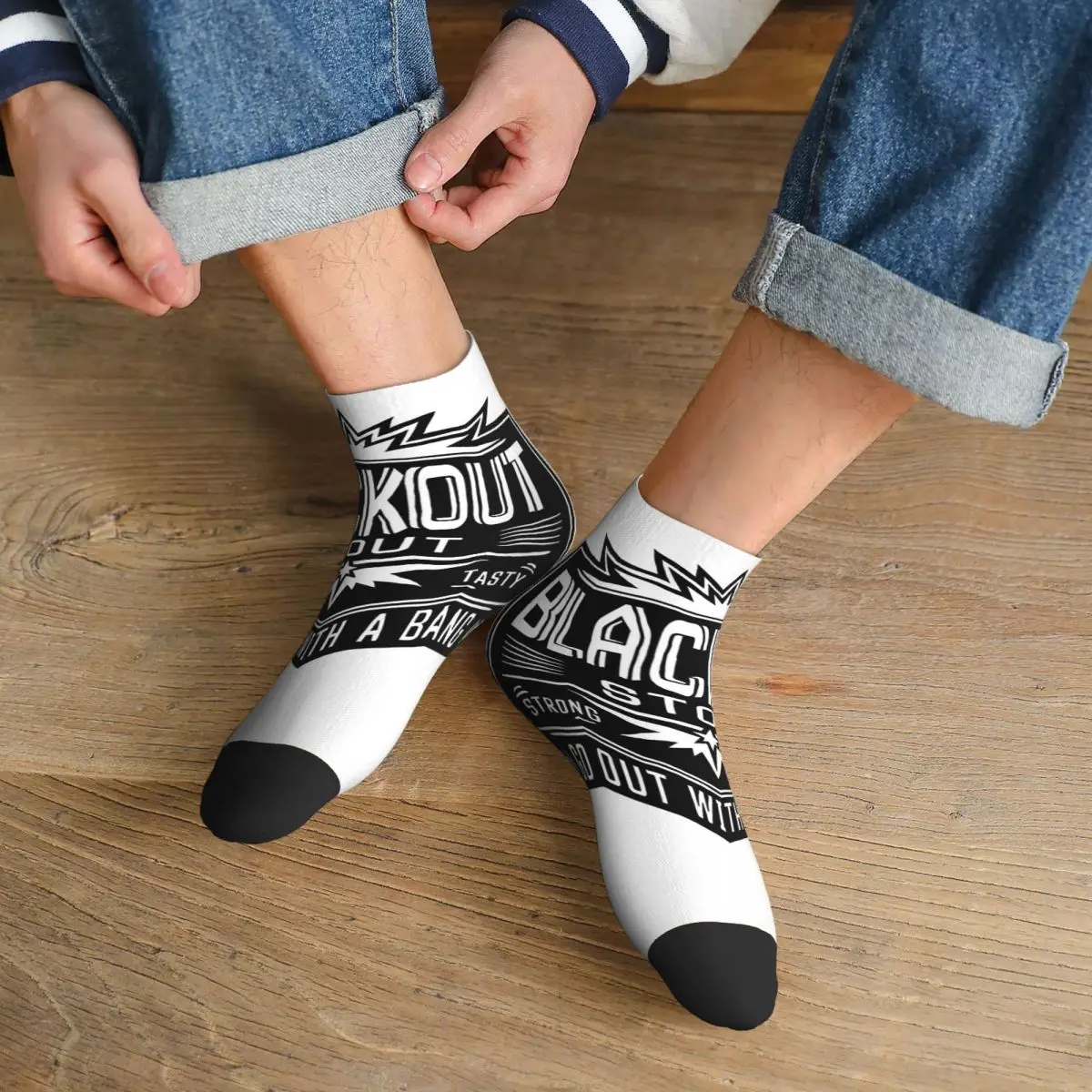 

Deep Rock Galactic Black Out Stou носки Harajuku, высококачественные чулки, всесезонные носки, аксессуары для унисекс, рождественские подарки