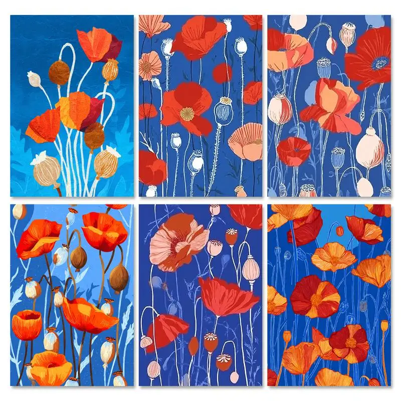 

GATYZTORY 40x50cm Frame Diy Painting By Numbers Kit Flowers Picture Handicrafts Paint Canvas Number Painting For Home Decors