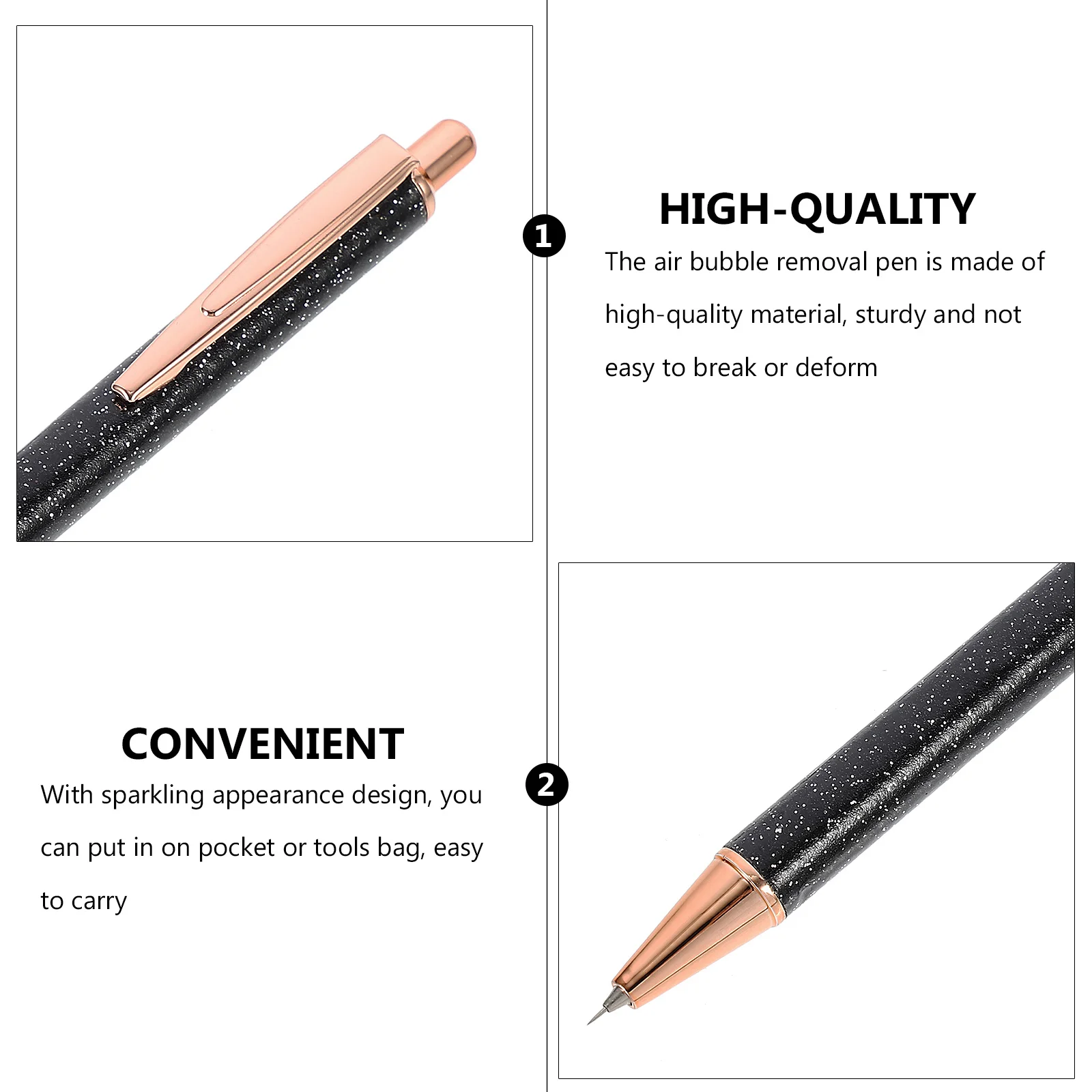 

1Pcs Air Release Pen Durable Car Weeding Pin for Vinyl Bubble Removal Sparkling Lightweight Design Suitable for Car Film