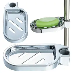 Adjustable Rail Slide Bathroom Bath Shower Soap Dishes Holder For 22 24 25 mm Home