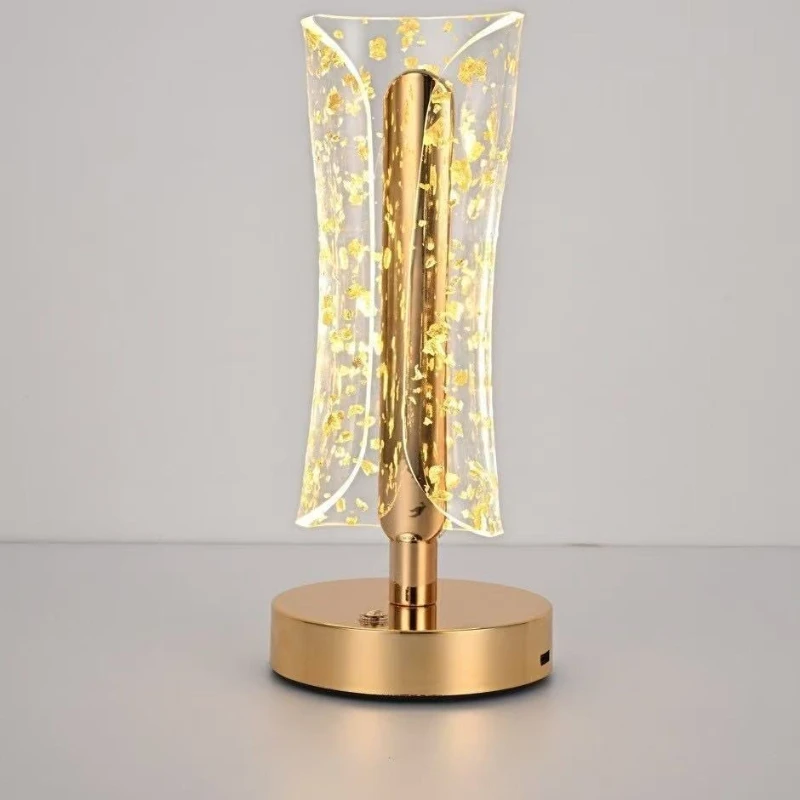 Nordic Creative Acrylic Butterfly Decorative Table Lamp, Luxury Ambient Light for Hotel Bedroom Bedside