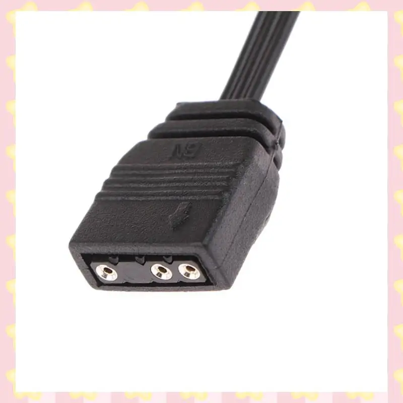 

AB51 4X For Corsair 3PIN RGB To Standard ARGB 3-Pin 5V Adapter Connector RGB Cable For Corsair Fan/Hub/Lighting Node
