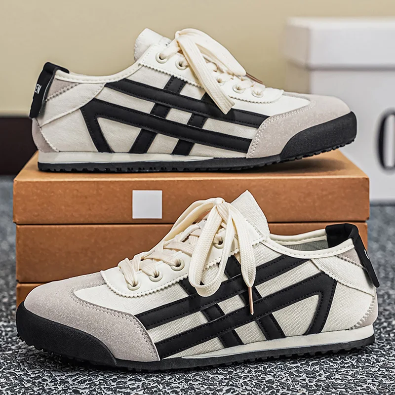 Chaussures de course classiques pour hommes, chaussures de sport à lacets, à semelle plate, à semelle souple, respirantes, chaussures décontractées pour couple, chaussures de tennis