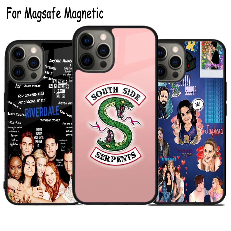 

Чехол для беспроводного телефона JUGHEAD JONES RIVERDALE COLLAGE для iPhone 17, Air 15, 16, 16e, 14, 13, 11, 12 Pro Max Plus, магнитный чехол Magsafe