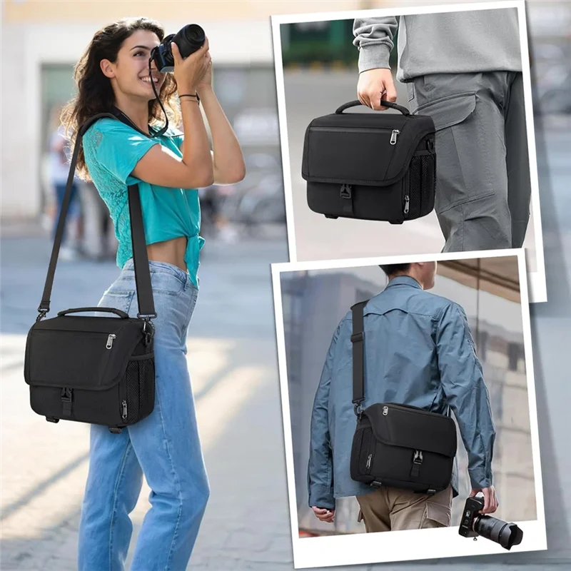 

-ABGQ Camera Storage Bag SLR Camera Shoulder Bag Storage Messenger Stand-Alone Light Weight Waterproof Bag
