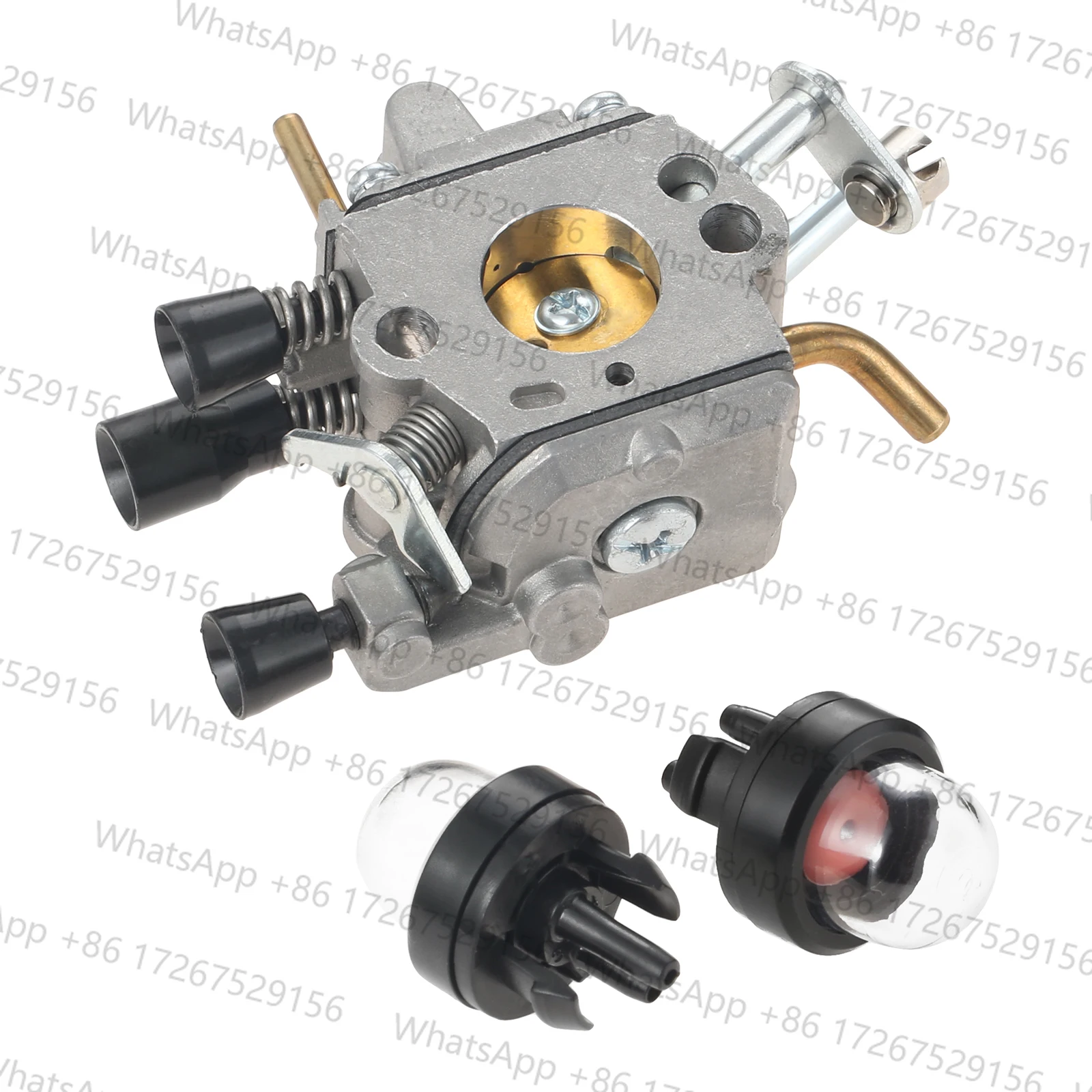 Juego de 3 piezas de carburador compatible con STIHL FS400 FS450 FS480 BRUSH CUTTER BLOWERS CRAFTSMAN TRIMMER # 4128 0607/0651 ZAMA C1Q-S154