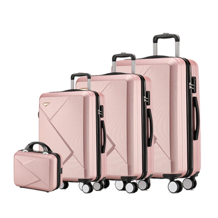 Best selling Factory Trolley Hard Case abs luggage suitcases  with wheels and password lock travel bag luggage for outdoor