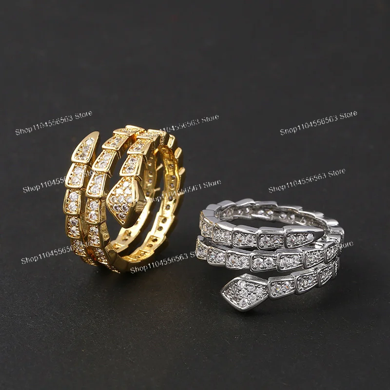 

Кольцо из змеиной кости в европейском и американском стиле Abi — регулируемый, высококачественный дизайн на год змеи