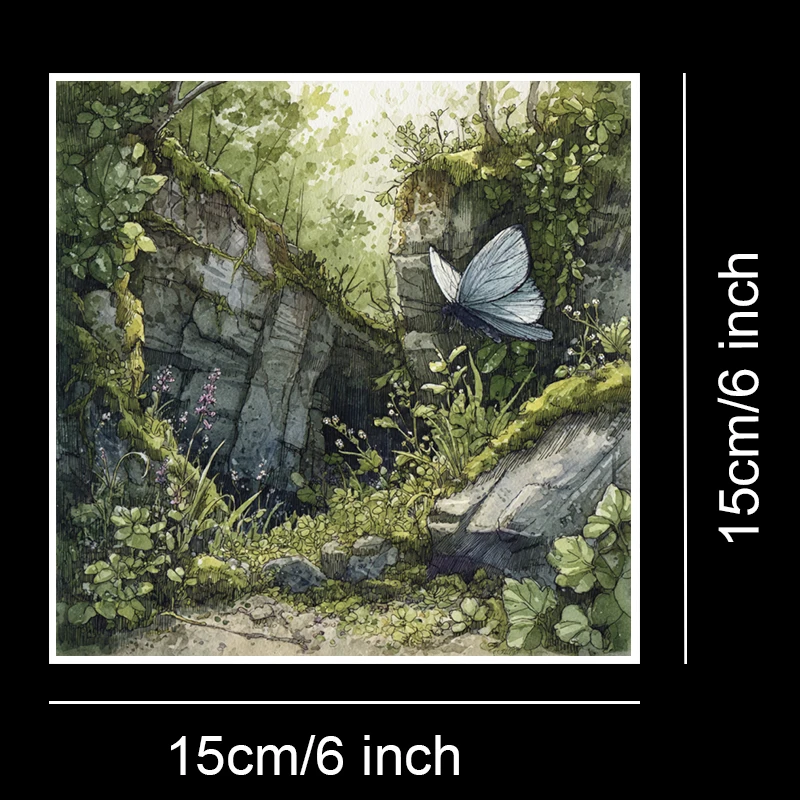 36 ورقة حزمة ورق قصاصات مقاس 6 × 6 بوصات: أنماط عتيقة نابضة بالحياة لسجل القصاصات والأوريغامي والمجلة غير المرغوب فيها وصنع البطاقات.