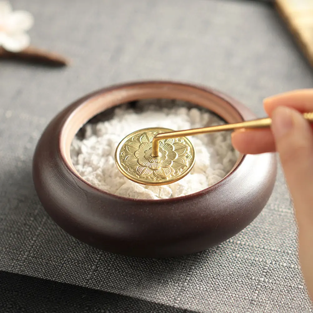 

Incense Powder Burner Seal Stick Shovel DIY Supplies Long Handle Presser Metal Ash Making Tool Sealing Pressing