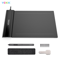 VEIKK S640 Graphics Drawing Tablet 8192 Levels Pressure Art Graphics Tablet with Battery-free Stylus 8 Pen Nibs for Designing