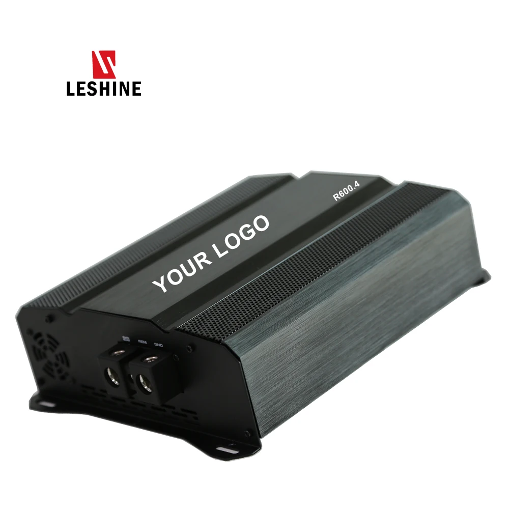 Leshine R600x4 12v 4 Channels High Performance Class D Full Range Digital Amp Music Car Audio Amplifier