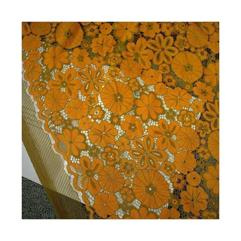 New Exquisite Two Tone Embroidered Lace Fabric Handmade High End Wedding Dress ，Clothing Sewing Fabric Decorative Accessories