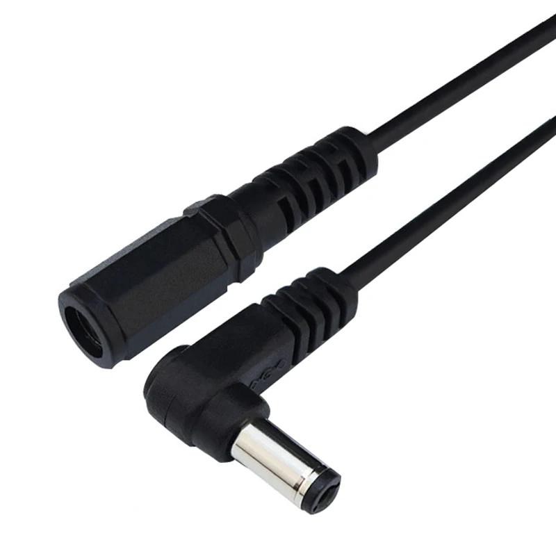 Dc 5.5*2.1 Man Naar Vrouw Elleboog 12V Router Camera Bewakingsapparatuur Ronde Kop Voeding Verlengkabel