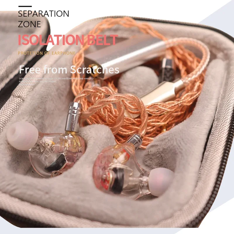 INfiter earphone bag holder inear earphone storage box iem storage box iem bag leather iem bag for each iem bag protector