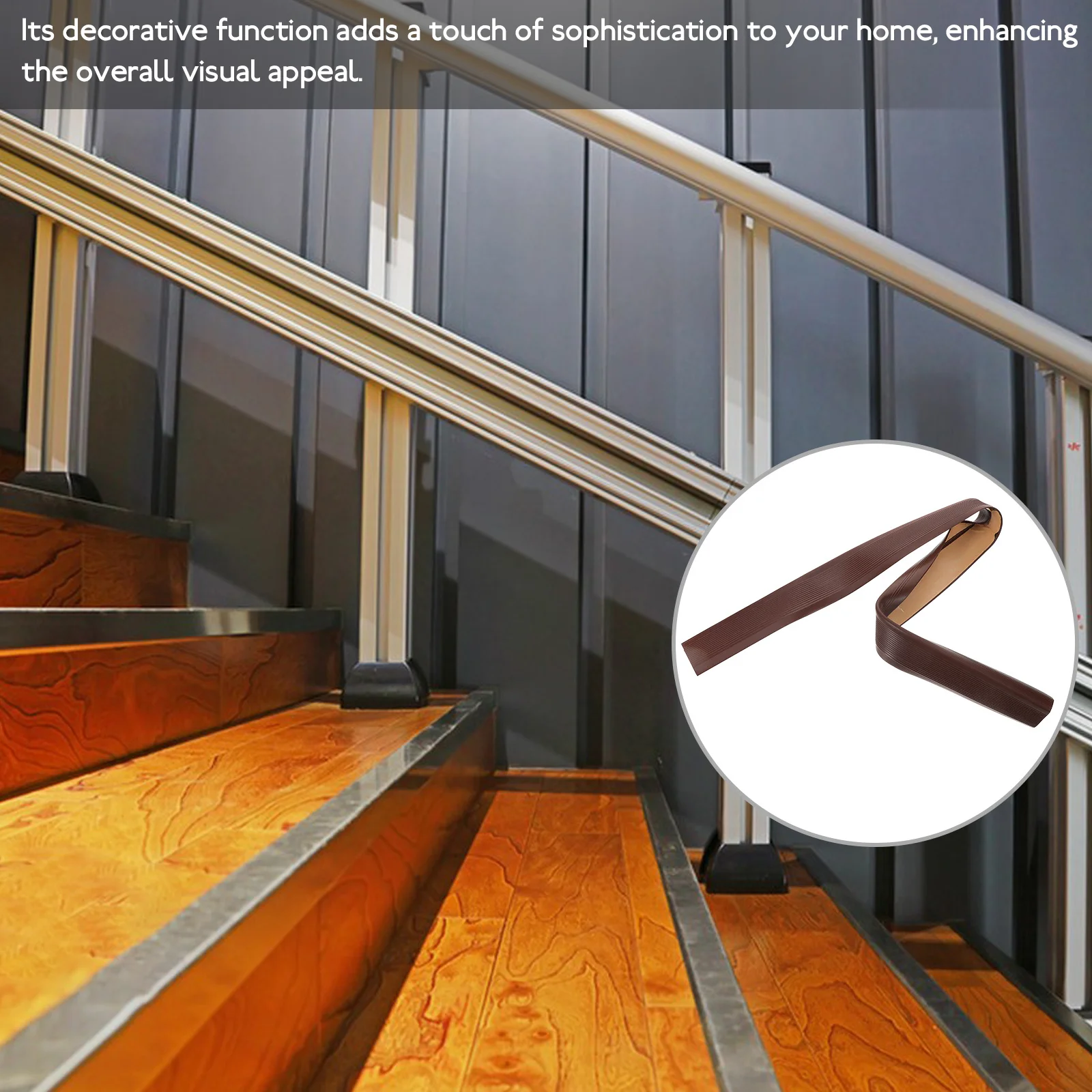 

Safe Stair Edge Protector Decorative Edging Ladder Anti Slip Strips Adhesive Treads Anti-slip Protectors