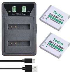 Tectra NB-6LH NB-6L Battery&Dual Charger for Canon Powershot S120,SX510 HS,SX280 HS,SX500 is,SX700,D20,S90,D30,ELPH 500,SX270