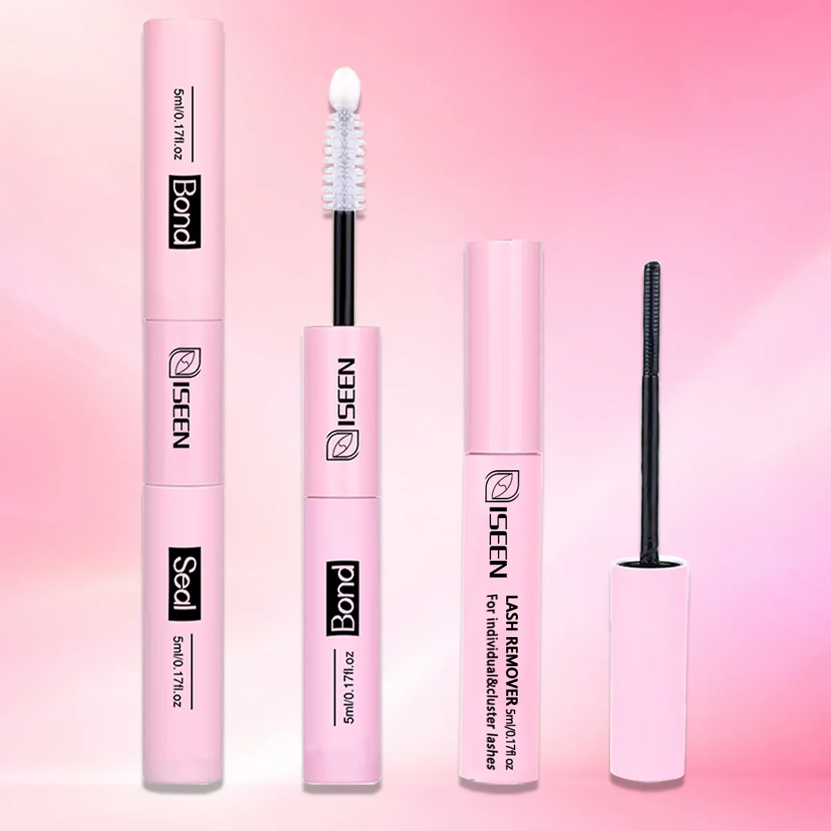 Wimpernkleber 2-in-1 für Wimpernbüschel, Wasserfest, für den Heimgebrauch, Starker Halt, Langanhaltend – Detail 5