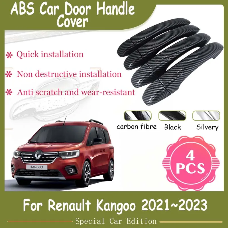 Car Door Handle Covers For Renault Kangoo XFK Mercedes-Benz Citan T-Class EQT Nissan Townstar 2021 2022 2023 Sticker Accessories