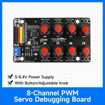 8-channel PWM Servo Debug Board with Overcurrent Protection for Motor Control Board DIY Electronic Robot RC Car Kit